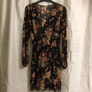 Faux wrap dress